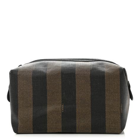 fendi pequin cosmetic case|Fendi Pequin Spalmati Cosmetic Bag Tobacco .